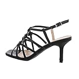 cannondale super v 3000  Ital Design Damenschuhe Sandalen & Sandaletten High-Heel Sandaletten, 9387-, Kunstleder, Schwarz, Gr. 41