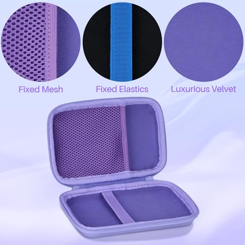 Lebakort Storage Case Compatible with VTech KidiBuzz 3 / KidiBuzz G2 Kids’ Electronics Smart Device KidiConnect (Purple Case) - Image 2