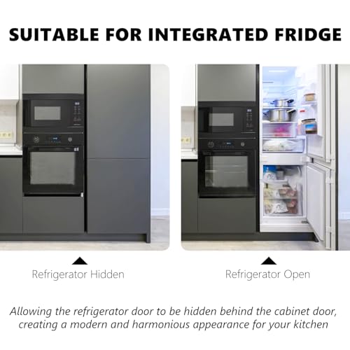 UPTTHOW Universal-Türschieber für Kühlschrank und Gefrierschrank, mit Barckets und Clips, 4 Stück