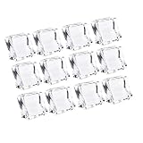 BESTYASH 48 piezas Cubitos Hielo Reutilizables Acrílicos Transparentes Decoración Realista para Fotografía Casa Bar Tienda