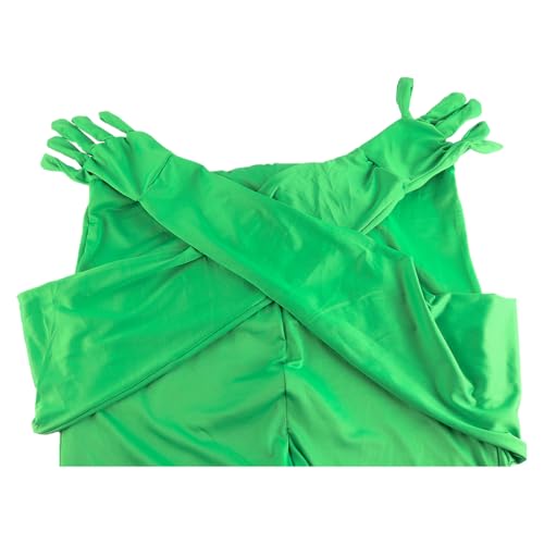 VOANZO Traje de Cuerpo Entero para fotografía Croma Verde, Unisex, para Adultos, elástico, para fotografía, vídeo, Efectos Especiales, Cosplay, Carnaval, Festival, 180 cm - imagen 2