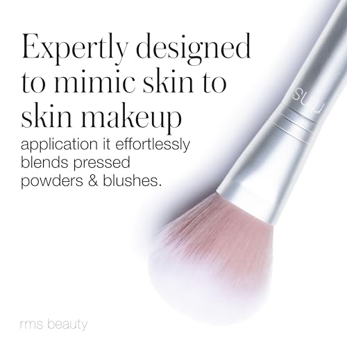 RMS Beauty Skin2Skin Powder Blush Brush – 100% Vegan & Cruelty-Free – Dome-Shaped Blending Brush for Pressed Powders – Professional Airbrushed Finish – 1 ct