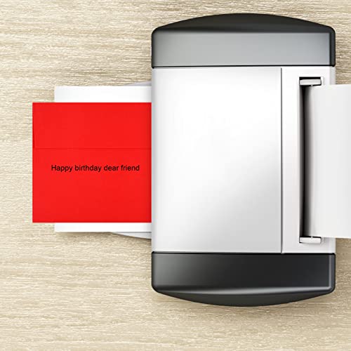 Image of 100 Packs 5x7 Envelopes, A7 5x7 Envelopes for Invitations, Printable Invitation Envelopes Self Seal for Weddings, Invitations, Photos, Greeting Cards, Mailing (Red)