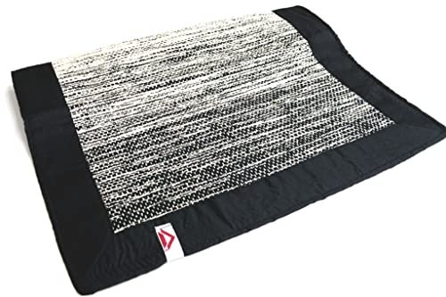 Cristina Carpets Grassland Tapis en coton, 50 x 80 cm, lavable, pour salle de bain et cuisine, antidérapant écologique (noir) Cover