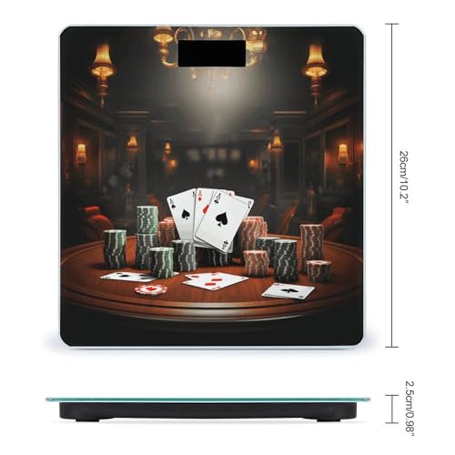 Báscula digital de baño con pantalla LCD 400 lb capacidad miniatura 2