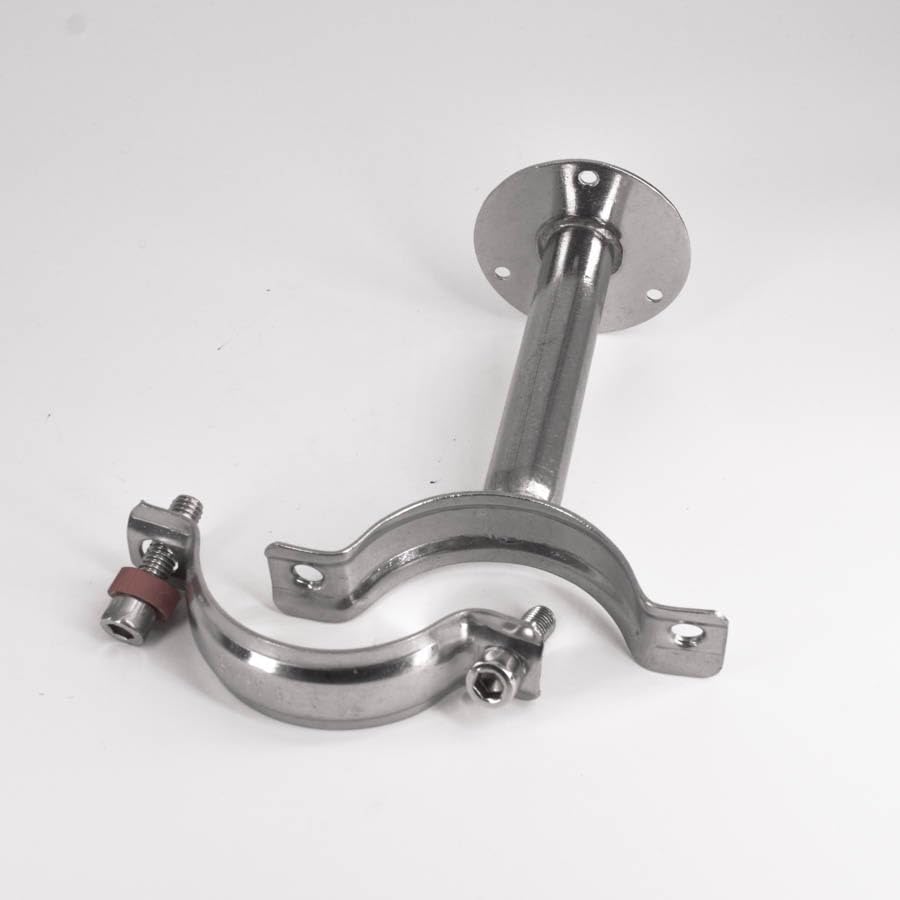 60-63mm 2.5" 63mm Pipe Hanger Bracket Clamp Support Clip with Base Plate 304 Stainless Steel for Beer Brewing L=50mm Fitting