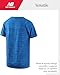 New Balance Boys' T-Shirt - Active Performance T-Shirt for Boys - Youth Crewneck Dry Fit Short Sleeve Shirt (8-20), Size 8, Blue Oasis Space Dye