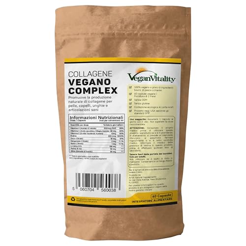 Integratore Vegano Collagene con Biotina e Lisina