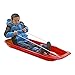Lucky Bums Kids 48 Inch Single Person Plastic Snow Toboggan Sled for All Winter Conditions with Pull Rope for Children Ages 8 to 15, Red