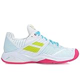 Babolat Damen Propulse Fury Clay Tennisschuhe Sandplatzschuh Weiß - Mehrfarbig 39