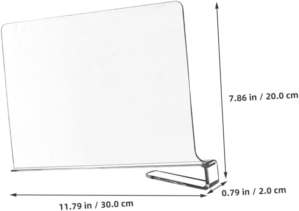 Zerodeko 6pcs Clear Closet Shelf Dividers Transparent Wardrobe Organizers for Clothes and Purse Storage Sturdy Cabinet Dividers for Neat Organization Closets and Cabinets