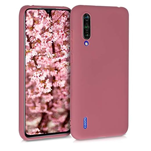 kwmobile TPU silikonfodral kompatibelt med Xiaomi Mi 9 Lite – mjukt flexibelt skyddande telefonskydd – lavendel Djupt rostrosa