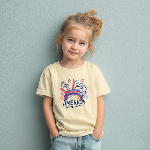 Image of Boys Constitution Day 250 Anniversary USA Shirt Independence Shirt 3-8T | for Kids Boys Girls Toddlers 3T-8T, 4th of July Dinos Flag Patriotic Tee, Independence Day