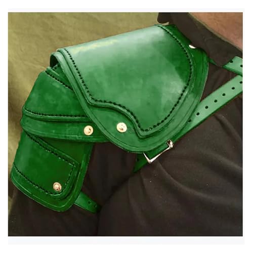 LPATEBCVU Armadura Vintage Para Los Hombros Accesorios de disfraz for juegos rol con armadura hombro adecuados for hombres y mujeres(Green)