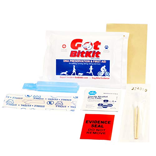 GotBitKit- Protect Yourself and Your Dog –Portable Dog DNA Testing and Evidence Preservation After Dog Bite – Includes DNA Forensic Analysis - First Aid Included