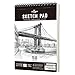 STATIONERY ISLAND Skizzenbuch, A4 Zeichenblock 180 g/m&sup2; Dickes Papier, 100 Seiten / 50 B&ouml;gen Spiralgebundenes DIN Sketchbook 1 Packungen