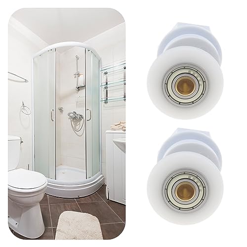 YINETTECH 8PCS Shower Door Rollers: Ultra-Quiet, Replacement Runners Wheels, 25mm Roller Diameter - Image 4