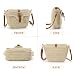 Imagen de EVEOUT Bolso bandolera de paja para Mujer Niña Bolsa de hombro de paja tejido playero verano vacaciones viaje