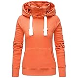 ❤Elegantes und Fashion Design,sehr angenehme und warm zu tragen.Super lässige Kapuzenjacke ist ideal für Damen Frauen, Jugenliche Studentin oder Mädchen in der Freizeit, Sport, Büro oder Uni.