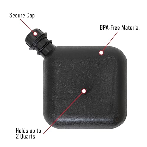 Bidon 2 litres Rothco noir authentique fabriqué aux USA - 4