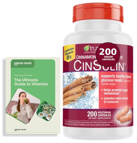Advanced Strength Cinssulin Cinnamon Chromium Picolinate Vitamin D3 Cinnamon 500 Mg Chromium Picolinate 400 Mcg Vitamin D3 500 Iu 200 Capsules + Exclusive Vitamin Guide