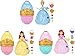 Mattel Disney Princess Toys, Small Doll Easter Egg Surprise with 1 Princess, 2 Skirts & 10 Play Accessories (Styles May Vary), Inspired by Movies