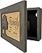 Bellewood Designs Family Tree Hidden Gun Safe - Handcrafted Gun Concealment Decor - Hidden Gun Shelf for Quick Access - Hidden Wall Safe for Secure Storage - Made in USA (Gray)