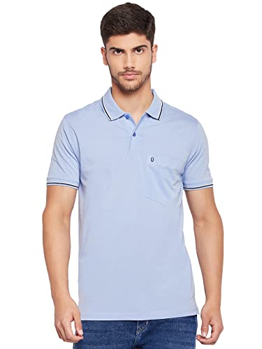 Image of UNIBERRY Men's Cotton Half Sleeves Solid Polo Neck T-shirt-MT4-BG 4XL