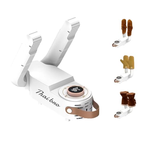 Sèche-chaussures télescopique HXQ blanc avec minuterie pour bottes de travail