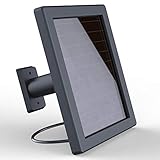 HTZSAFE Solar Panel Compatible Solar Wireless Outdoor Motion Sensors - Amorphous Silicon Solar Panel, Continuous Power Supply Even in Rainy or Cloudy Days-Waterproof IP65,Adjustable Mount