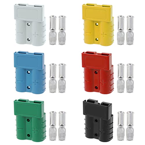 1 plugue de conexão rápida 50A 600V conector de bateria adaptador plugue conector de guincho com 2 p