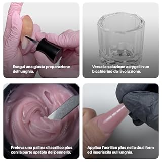 Benail | Kit unghie gel completo Nude, Acrigel per unghie, polygel per unghie con dual form, gel unghie, gel ricostruzione unghie, anti-graffio anti-ingiallimento, HEMA Free TPO Free, Guida Inclusa
