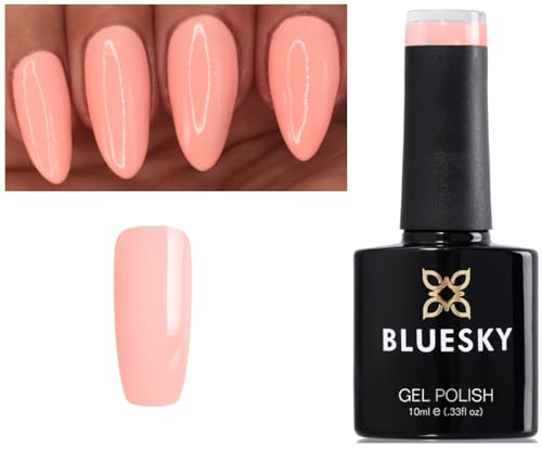 Bluesky Gel Nail Polish Pastel Neon Peach 06 PN06 Pastel Light Peach UV LED Soak Off 10ml Spring Summer Color (Requires Drying under UV/LED Lamp)