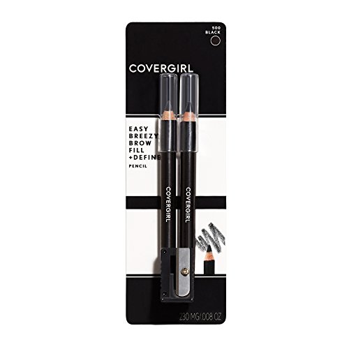 Covergirl Easy Breezy Brow Fill And Define Pencil, Black, 0.06 Ounce #TOP2