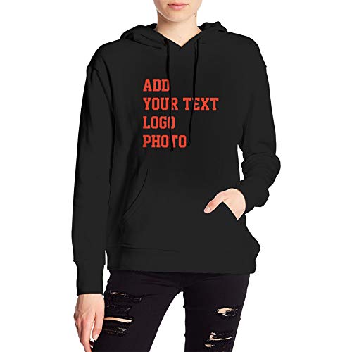 LuBHnna Felpa con Cappuccio Personalizzata - Qualsiasi Foto con Testo Logo - Felpa con Cappuccio Personalizzata per Coppie Abbigliamento da...