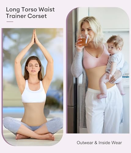 YERKOAD Waist Trainer for Women Corset Shapewear Tummy Control Faja Body Shaper Seamless Waist Cincher Postpartum Belly Band3