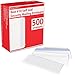 #10 Envelopes Letter Size Self Seal | 500 Business Mailing Security Peel and Sealing Envelope | 100% Tinted | no 10 White Windowless Legal Regular Plain Envelops Pack | 4-1/8 x 9-1/2 Inches | 24 LB