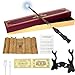 CJBIN Varita de Sauco con Luz y Carga USB, en Caja con Tarjeta Hechizo, Billete de Estación y Mapa