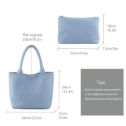 Hand Woven Bag Tote BagS For Women Top Handle Shoulder Vegan Leather Large Travel Beach Hobo Handbag2