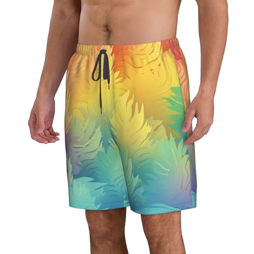 Men's Swim Trunks Subtle Color Gradients Quick Dry Board Shorts Mens Bathing Suit Beach Swimwear with Pockets4