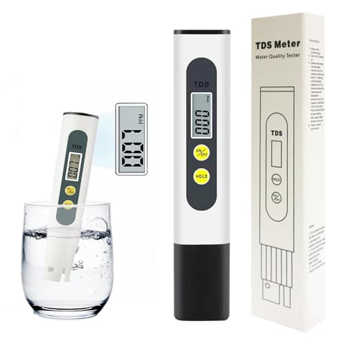 Medidor-De-Agua, Medidor TDS, Probador De Calidad Del Agua, Analizador Agua Potable, Medidor Microsiemens, Para Piscinas, Acuarios, Piscinas, Estanques, Rango De Medición 0-9990 Ppm
