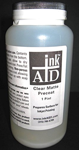 inkAID Clear Matte Precoat 1 Pint Bottle for Inkjet Printing