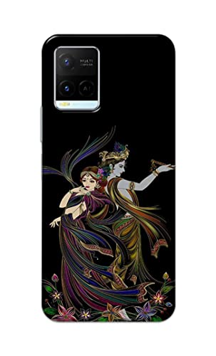 Image of Lord Radha and Krishna Hard Back Case Cover for Vivo Y21 (2021) / Y33S Back Cover -(J5) VNS2223