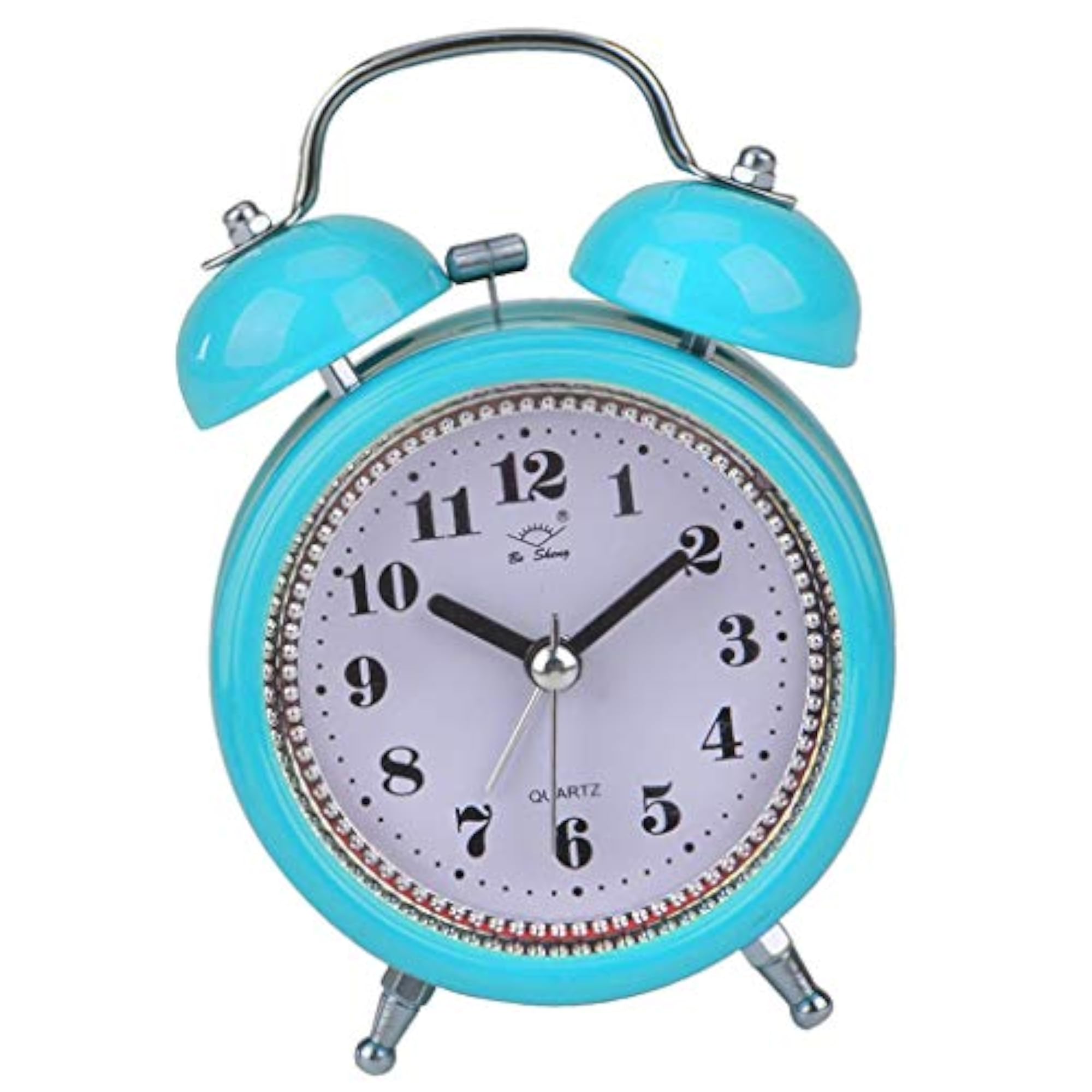 Silent Bedside Double Twin Bell Alarm Clock