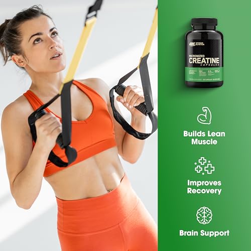 optimum nutrition micronized creatine monohydrate capsules keto friendly 2500mg 100 capsules