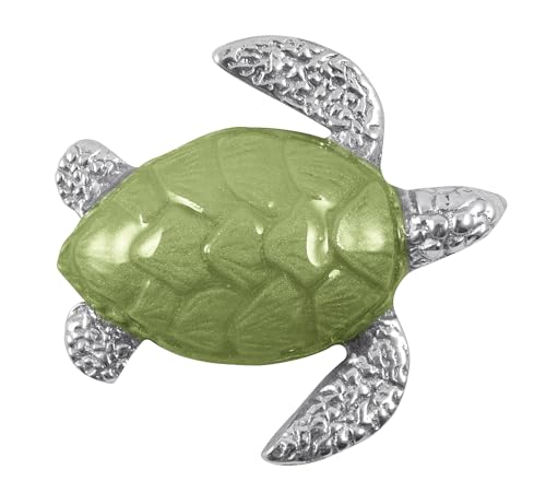 Mariposa Green SEA Turtle Napkin Weight | Green | Brillante | Gifts | Napkin Weights | Recycled SANDCAST Aluminum | Handmade in Mexico