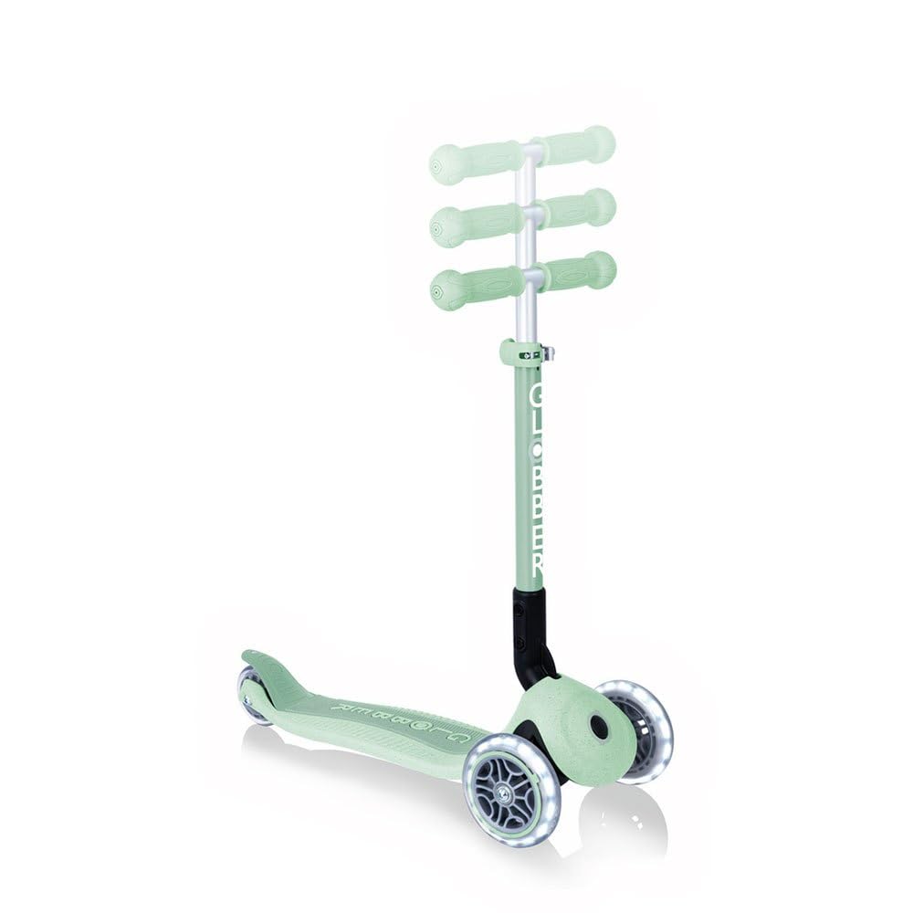 Globber Unisex Juventud Junior Foldable Lights Eco Scooter