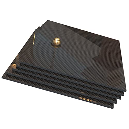 完全な炭素繊維板です 500X500mm、カーボンファイバープレートパネル、0.22-5mm厚カーボンボード(Plain Glossy,4.5Mm)