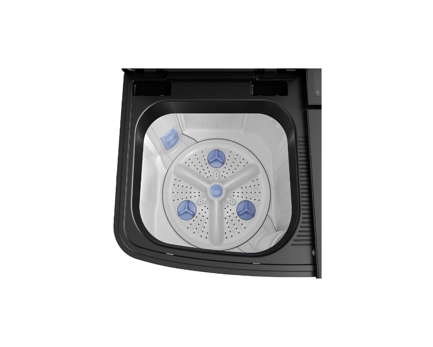 Image of Godrej EDGE ULTIMA 8 Kg 5 star Semi-Automatic Top Loading Washing Machine (WSEDGE ULT 80 5.0 DB2M MIGR, Mist Grey, Stainless Steel Wash and Spin Drum)