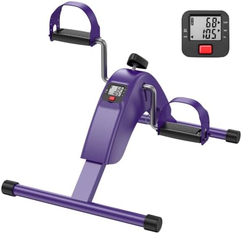 Under Desk Bike Pedal Exerciser for Arms and Legs | Foldable Mini...